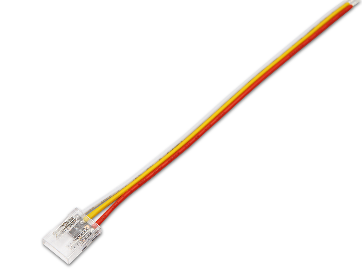 Разъем 3PIN с проводом для LED ленты COB ССТ 10 мм, лента - источник питания (1 шт)